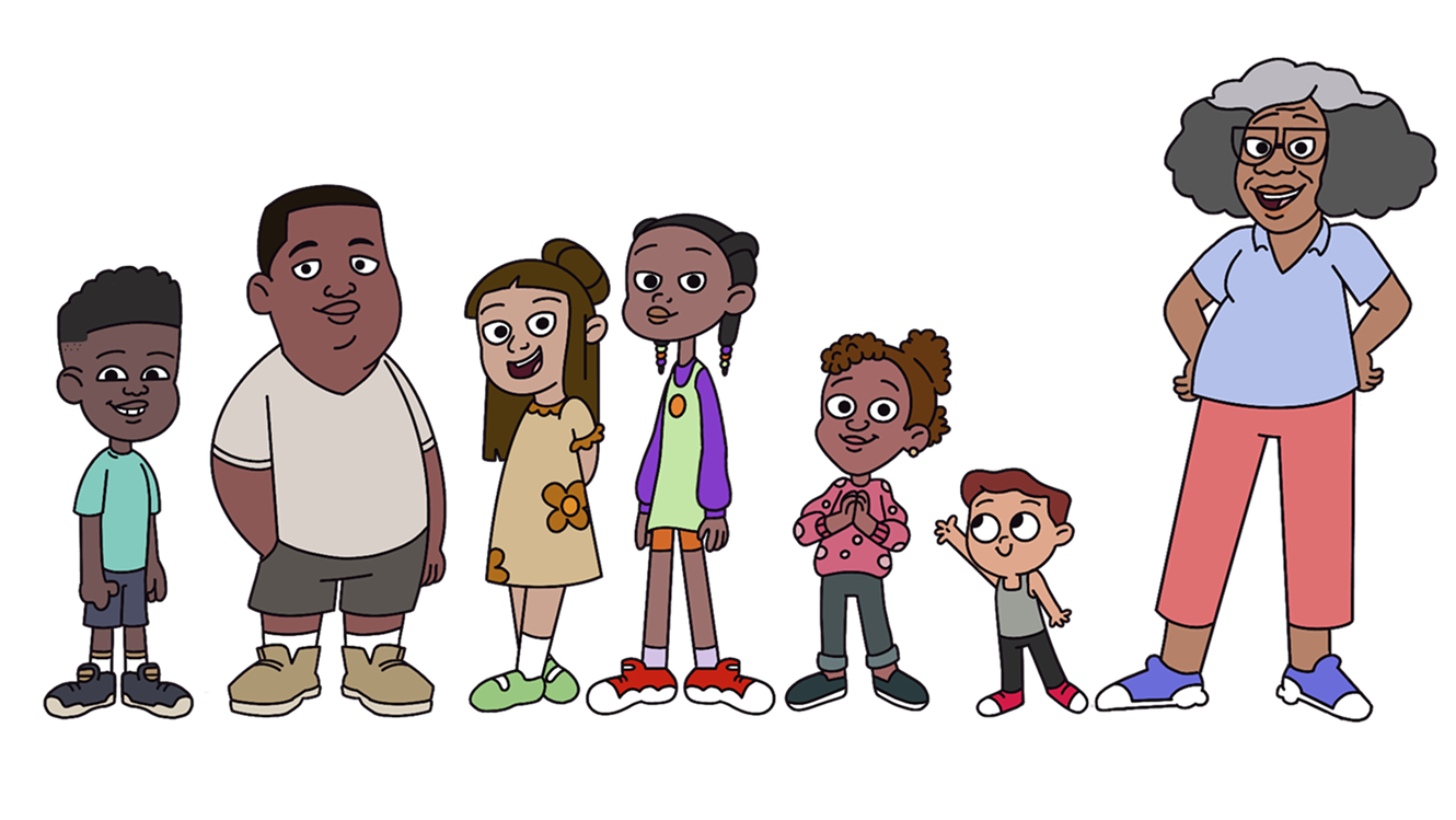 All of the Grady's Garden child characters with their names